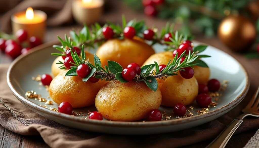 découvrez comment sublimer vos pommes de terre en les transformant en vedettes de votre repas de noël grâce à une délicieuse couronne gourmande, parfaite pour émerveiller vos convives.