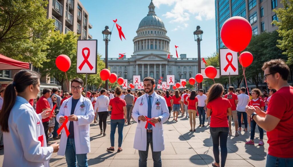 le ministère de la santé et du bien-être commémore la journée mondiale de lutte contre le sida en sensibilisant sur la prévention, le dépistage et le soutien aux personnes concernées.