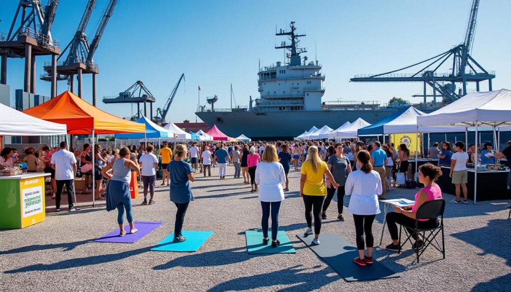 le chantier naval de norfolk organise une foire santé et bien-être pour célébrer le début de la saison ouverte, offrant conseils, activités et ressources pour toute la communauté.