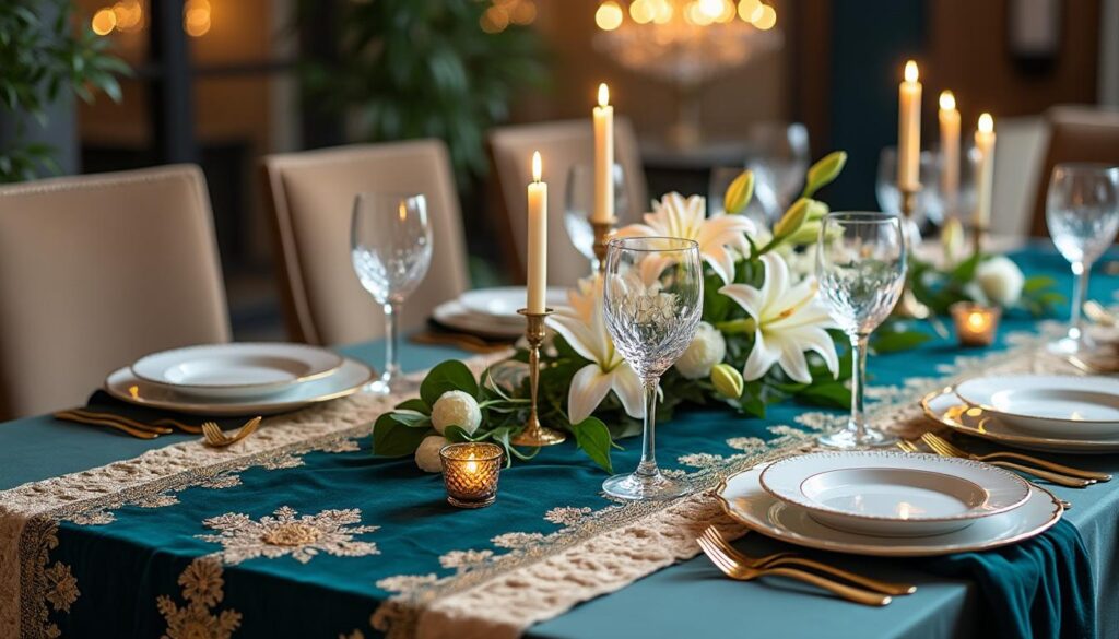 découvrez notre sélection des chemins de table les plus élégants pour sublimer votre décoration et apporter une touche raffinée à votre intérieur.