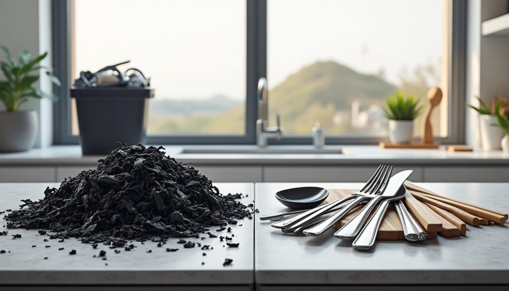 découvrez pourquoi il est crucial de remplacer vos ustensiles en plastique noir par des alternatives durables, pour la santé, l'environnement et un futur plus responsable.