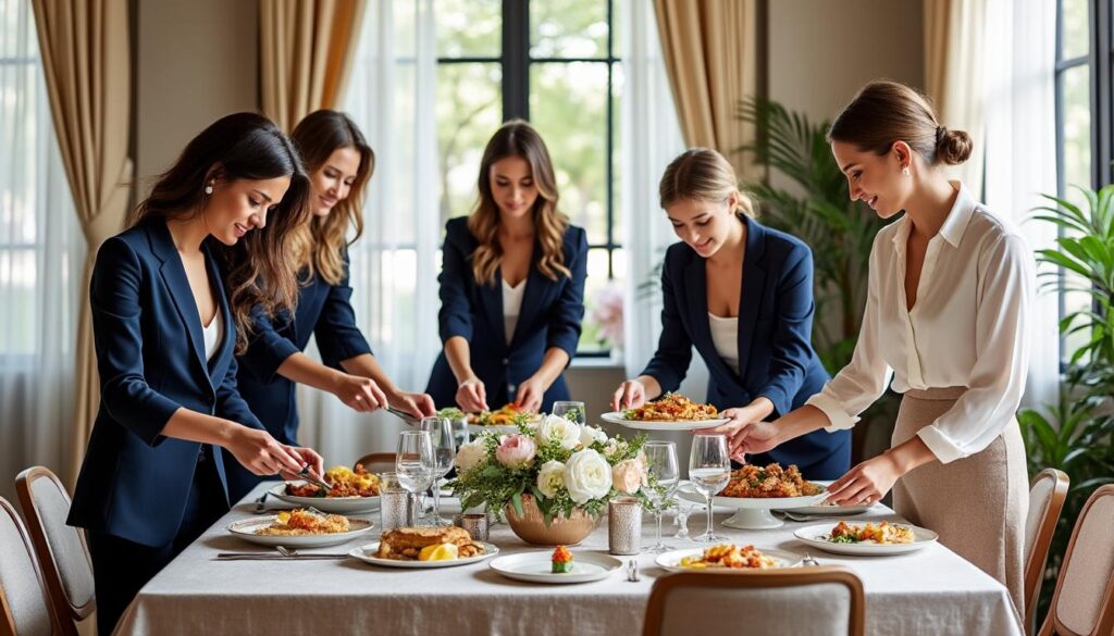découvrez les astuces exclusives de 5 hôtesses d'exception pour composer des tables élégantes et savoureuses qui impressionneront vos invités à chaque repas.