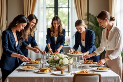 découvrez les astuces exclusives de 5 hôtesses d'exception pour composer des tables élégantes et savoureuses qui impressionneront vos invités à chaque repas.