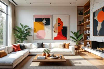 découvrez comment l'art transforme la rénovation d'un appartement familial en un espace unique et inspirant alliant créativité et confort.