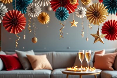 découvrez comment transformer facilement votre papier cadeau en décorations originales et festives pour célébrer le nouvel an avec style et créativité.