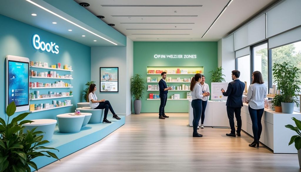boots lance des zones bien-être innovantes et un programme de formation spécialisé dans ses magasins au royaume-uni pour améliorer l'expérience client et le conseil en produits santé.