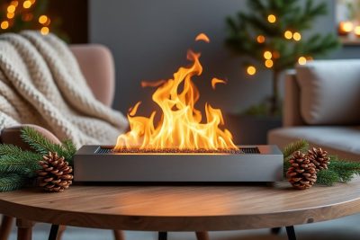 découvrez la cheminée de table, l’élément déco incontournable pour apporter chaleur et ambiance conviviale à votre intérieur cet hiver.