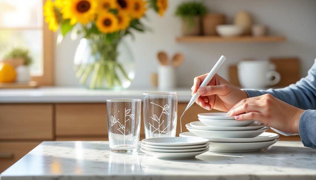 apprenez une méthode simple et efficace pour personnaliser votre vaisselle en verre et donner une touche unique à votre table.