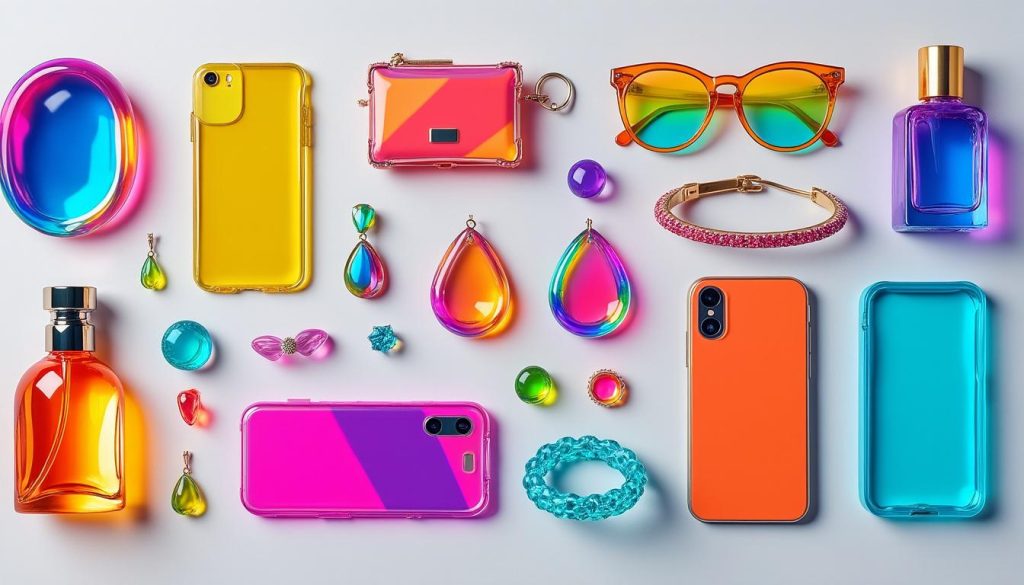 découvrez 13 pièces « glossy » éclatantes, colorées et transparentes, parfaites pour un style ultra tendance et moderne.