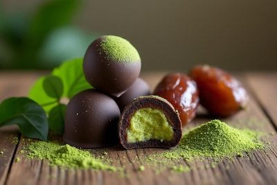 découvrez les nouvelles bouchées de chocolat bio au matcha et dattes naturelles par herza, une innovation gourmande pour votre bien-être.