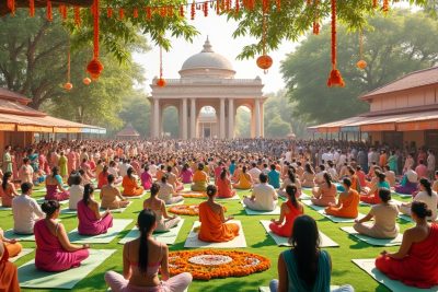 le premier ministre modi annonce l'inauguration de plus de 12 000 centres de santé et bien-être ayush à travers le pays, renforçant l'accès aux soins traditionnels et holistiques.