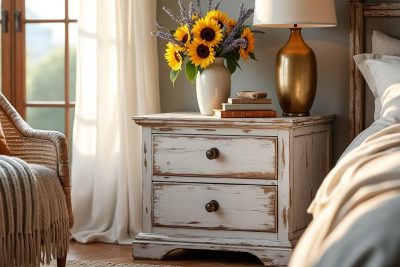 découvrez comment transformer vos meubles ikea en une table de chevet élégante au style campagne-chic irrésistible grâce à notre guide étape par étape.