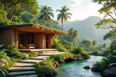 découvrez un refuge naturel et minimaliste en inde, un véritable coin de paradis pour se ressourcer et vivre en harmonie avec la nature.