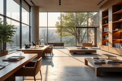 explorez le nouveau bureau de l’architecte pierre yovanovitch lors d’une visite exclusive qui révèle son univers créatif et ses inspirations design uniques.