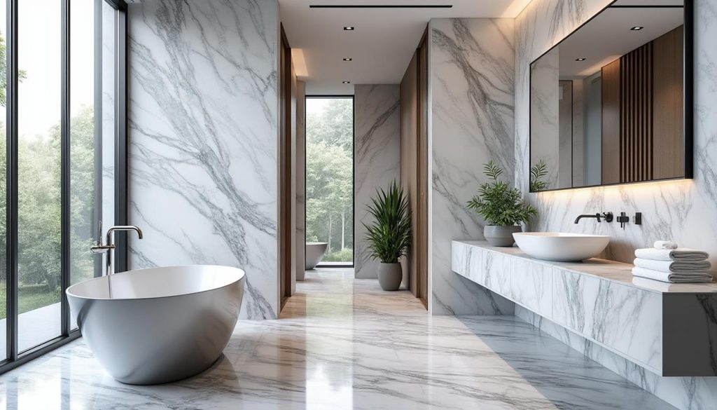 découvrez comment sublimer votre salle de bains avec l'élégance intemporelle du marbre. inspirez-vous de nos idées déco pour un espace chic et raffiné.