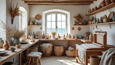 explorez l'univers artistique unique de la céramiste olivia cognet au cœur de sa charmante maison de pêcheur, alliant créativité et authenticité.