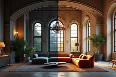 découvrez la transformation spectaculaire d'un appartement de 26 m² en un château moderne et raffiné, alliant élégance et optimisation de l'espace.