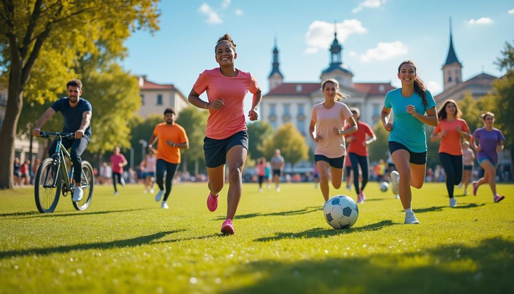des étudiants de toulouse s'engagent à revel pour promouvoir le sport santé, favorisant bien-être et activité physique dans la communauté locale.