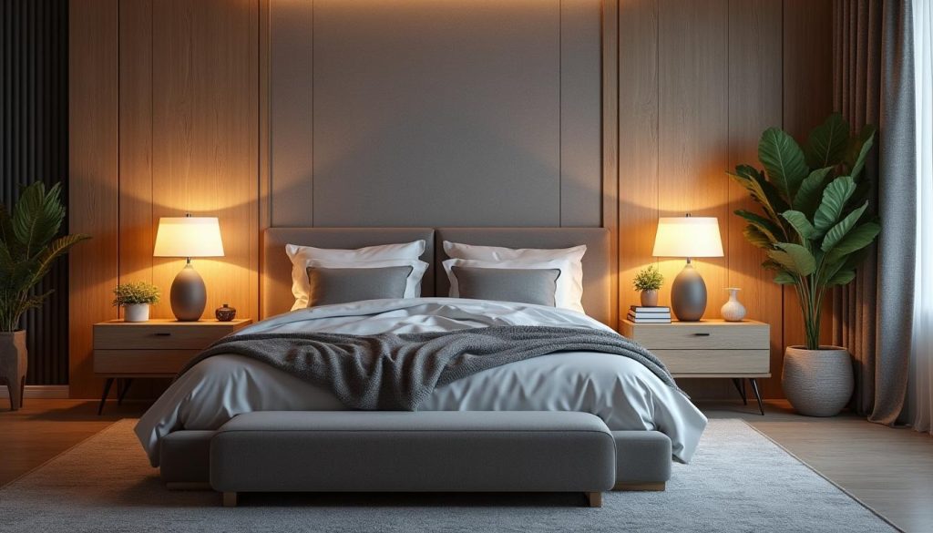 découvrez nos lampes de chevet élégantes et pratiques, parfaites pour embellir et apporter une ambiance chaleureuse à toutes les chambres à coucher.