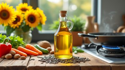 découvrez les bienfaits de l'huile de tournesol sur la santé, son effet sur le cholestérol, et nos conseils pour bien l'utiliser en cuisson.