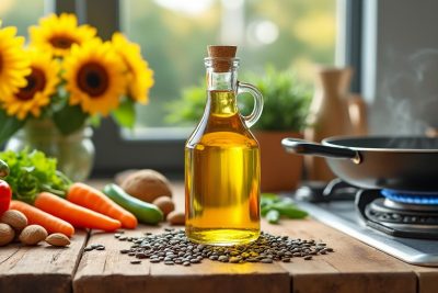 découvrez les bienfaits de l'huile de tournesol sur la santé, son effet sur le cholestérol, et nos conseils pour bien l'utiliser en cuisson.