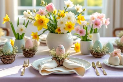 découvrez des idées originales d’accessoires de table pour sublimer votre repas de pâques et créer une ambiance festive et élégante qui ravira vos invités.