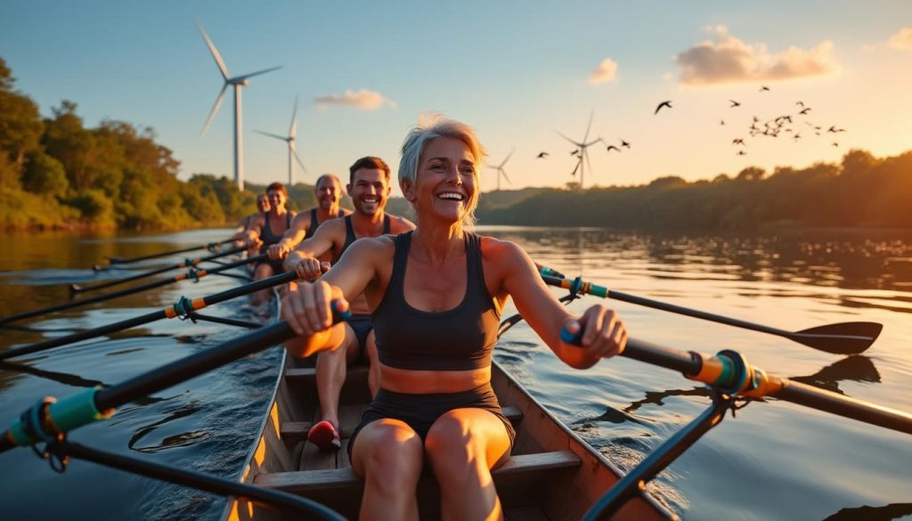 découvrez comment l'aviron séduit les plus de 40 ans en alliant santé, bien-être et engagement pour la planète, un sport complet et respectueux de l'environnement.