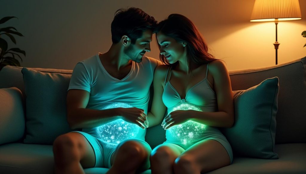 découvrez comment les couples partagent jusqu'à 30 % de leur microbiote intestinal et les impacts potentiels de cette transmission sur leur santé.
