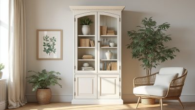 découvrez comment relooker une bibliothèque billy avec des couleurs douces, des moulures et des accessoires pour lui offrir un charme campagne chic.