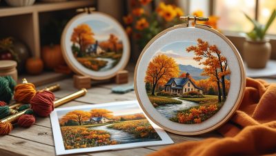 découvrez comment transformer vos photos en broderies personnalisées et créer une décoration originale, parfaite pour les journées d’automne.