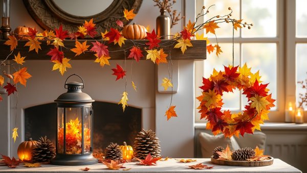 découvrez des idées créatives pour transformer les feuilles d’automne en jolies décorations naturelles et apporter une touche chaleureuse à votre intérieur.